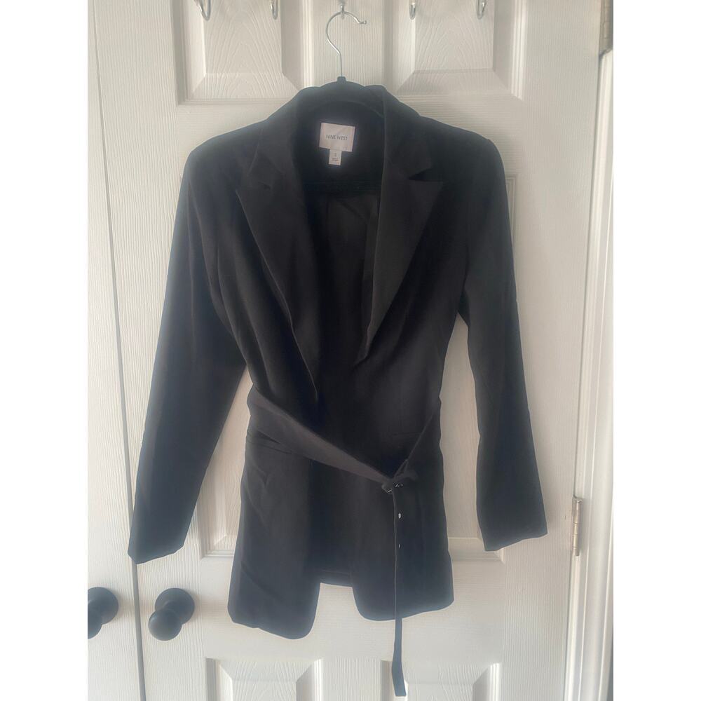 NWOT Nine West Belted Black Blazer Size Small